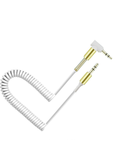 Аудиокабель AUX FUMIKO AC01 Jack 3.5 мм белый 1 м