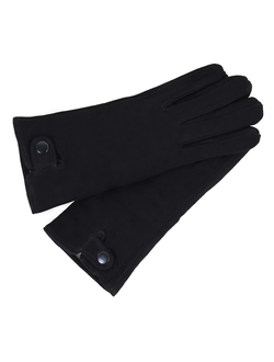 Перчатки женские нат.кожа black