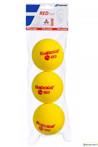 Теннисные мячи Babolat Red Foam x3 (поролон)