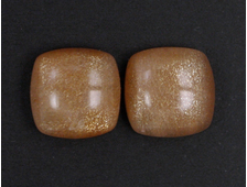 Кабошон Солнечный камень в ассортименте, квадрат (12*12*5,5 мм, 7 карат / 1,4 г) №15795
