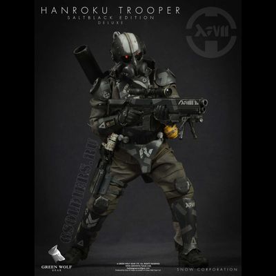 КОЛЛЕКЦИОННАЯ ФИГУРКА 1/6 Hanroku Trooper Deluxe Black (Salt Black Edition) ACTION FIGURE - GREEN WOLF GEAR