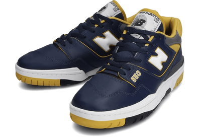New balance navy yellow on sale