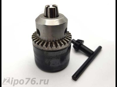 Патрон сверлильный с конусом В16 с ключем