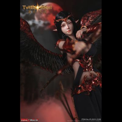 ПРЕДЗАКАЗ - Темная эльфийка-ангел - Коллекционная фигурка 1/6 Twilight Angel (Black) (PL2025-233B) - TBLeague ?ЦЕНА: 25700 РУБ.?