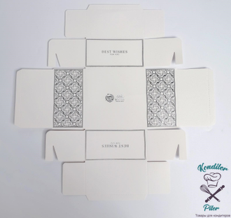 Коробка для кондитерских изделий с PVC крышкой «Best wishes», 12 х 6 х 11,5 см