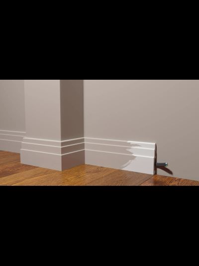 Напольный плинтус Decor-Dizayn DD704, для покраски, влагостойкий, ударопрочный, 2 метра