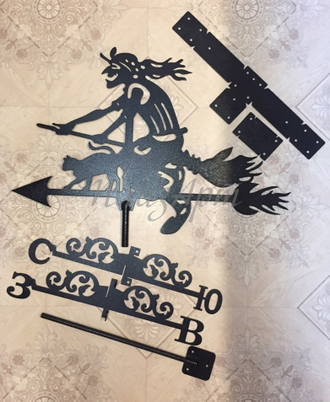 флюгер бабка-ежка