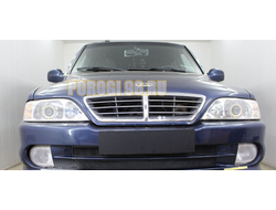 Защита радиатора ТагАз Road Partner 2008-2011 (2 части) black низ