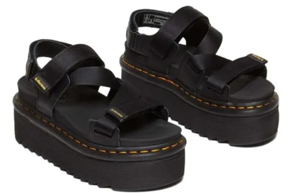 DR. MARTENS KIMBER TOUCH-STRAP PLATFORM SANDALS