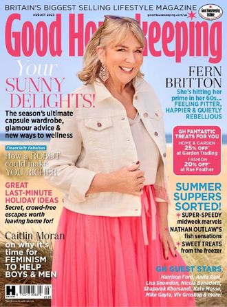 Good HouseKeeping UK Magazine August 2023 Fern Britton Cover, иностранные журналы, Intpressshop