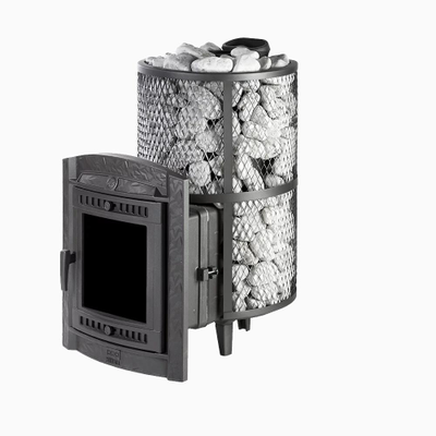 Банная печь Атмосфера XL сетка нержавейка до 26 м3