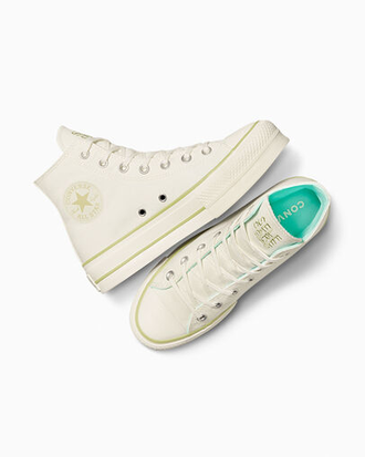 Кеды Converse Chuck Taylor All Star Lift Platform Egret Vitality Green