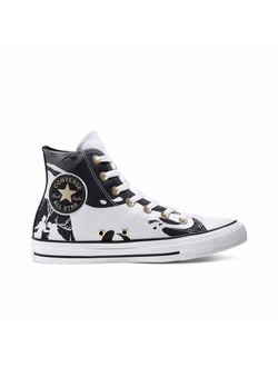 Кеды Converse Chuck Taylor All Star Disney Frozen II бело-черные высокие 167358C