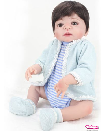 Кукла реборн — мальчик  "Джастин" 57 см