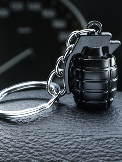 Брелок «ГРАНАТА», металл ЧЁРНЫЙ