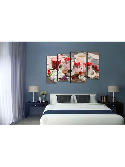 Модульная картина "Ягодные сливки"