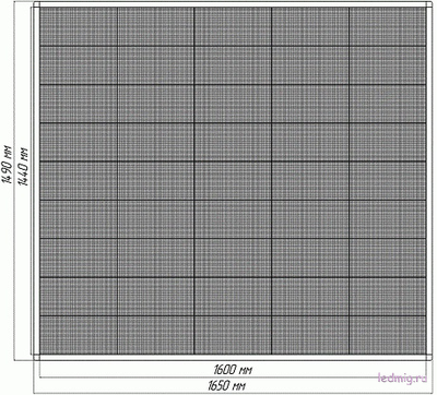 Светодиодный экран в стелу АЗС-5 1600х1440