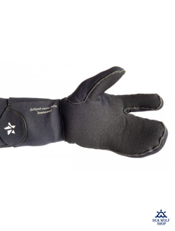 Рукавицы неопреновые 9мм Sargan 3х-палые "Мечта пианиста" р.XL