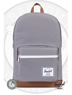 Herschel Pop Quiz Grey/Tan Synthetic Leather