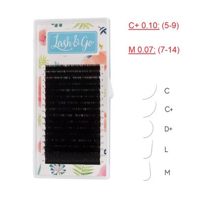 Ресницы чёрные Lash&amp;Go - MIX (16 линий)