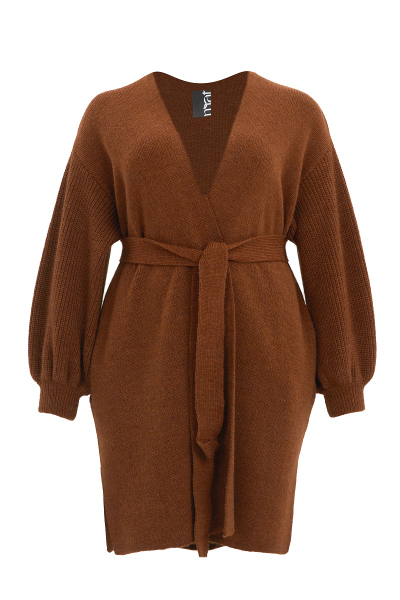 Вязаный кардиган с манжетами-резинкой