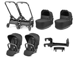 Коляска 2в1 для двойни Peg Perego City Loop True Black