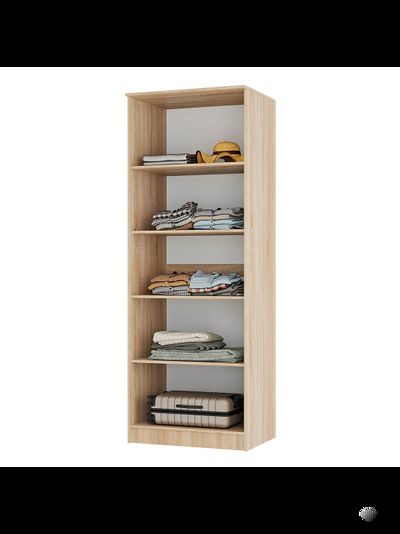 Сакура шкаф 2-х ств бельевой с полками Сонома/Белый