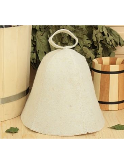 Шапка банная «Классическая» белая