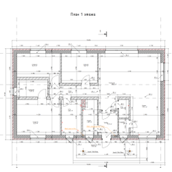 Одноэтажный дом с тремя спальнями 105м² (S82)