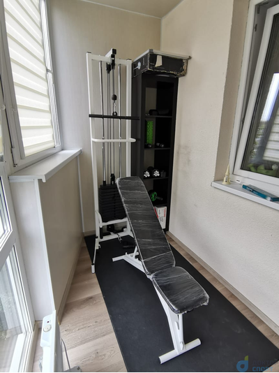 "Компакт" 60 кг со скамьей (металлические обрезиненные плиты)