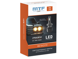 Светодиодные лампы  H4, H19 RETROFIT 3500K RT04K4