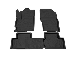 Коврик салонный резиновый (черный) для Mitsubishi Lancer Х (07-15)  (Борт 4см)