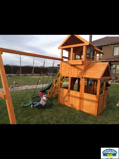 Детская площадка IgraGrad Клубный домик 3 с трубой