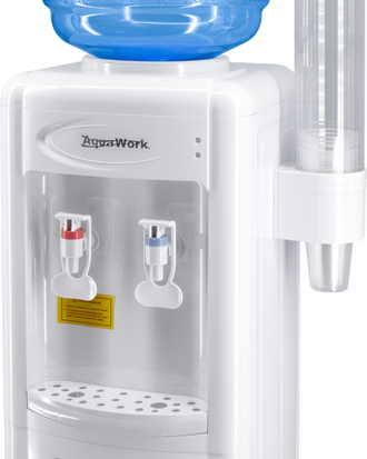 Кулер для воды Aqua Work 10-LR белый, с нагревом и компрессорным охлаждением