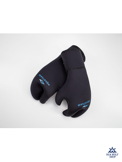 Рукавицы неопреновые 9мм AquaTeam 3х-палые ОП р.XXL
