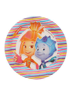 Тарелка бум Фиксики 17см 8шт