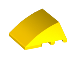 Wedge 4 x 3 Triple Curved No Studs, Yellow (64225 / 6294281)