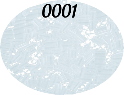 Рубка (стеклярус) TOHO BUGLE 3 мм, 5гр цвет № 0001