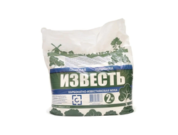 Известь-пушонка гашеная, 2 кг, ц(15) пак