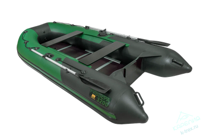 Лодка ПВХ Мастер Лодок Ривьера Компакт 3200СК "Комби" Зелёный / Чёрный