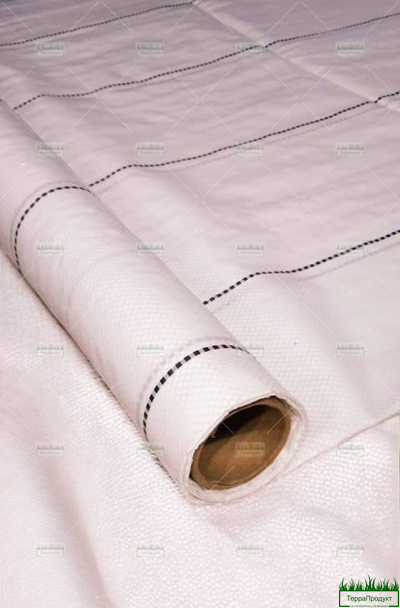 Агроткань ширина 3,2 м.п. ПППР 1600/100 УФ (100 м.п.) Белая, рулон 32 кг, 320 м2 пр-во "Террапродукт" (Россия)