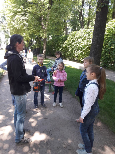 детский квест в летнем саду