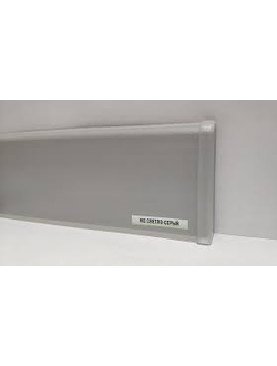 Плинтус напольный "ДЕКОНИКА" 85мм*2,2м ШИРОКИЙ 002 Светло-серый