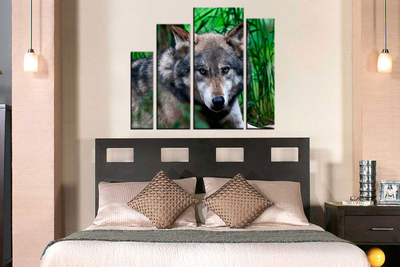 Модульная картина "Волк"