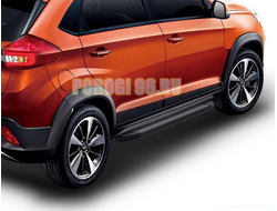 Пороги для Chery Tiggo черные