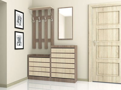 Прихожая "Ямайка" 1,4м ЛДСП Вариант 2 (ТЭКС)