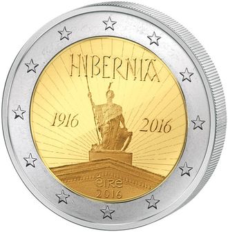 2 евро Пасхальное восстание. Ирландия, 2016 год