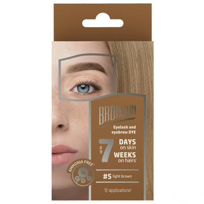 BRONSUN Набор для домашнего окрашивания BR-2008, цвет светло-коричневый №5