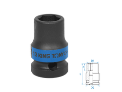 Головка торцевая ударная шестигранная 1/2", 13 мм KING TONY 453513M