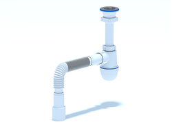 Сифон Ани 1/2"*40 гофр 40*50 д/кухни с гофр.на Ф50 [5144]